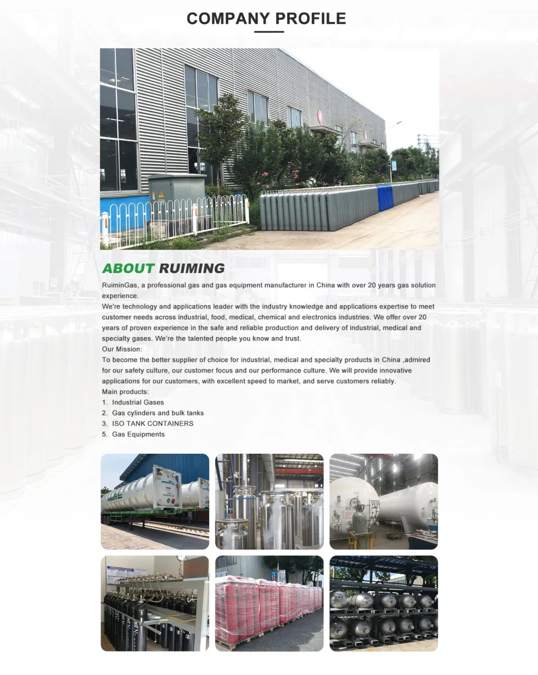 Industrial Specialty Seamless Argon Nitrogen Gas Cylinder Professional Supply
