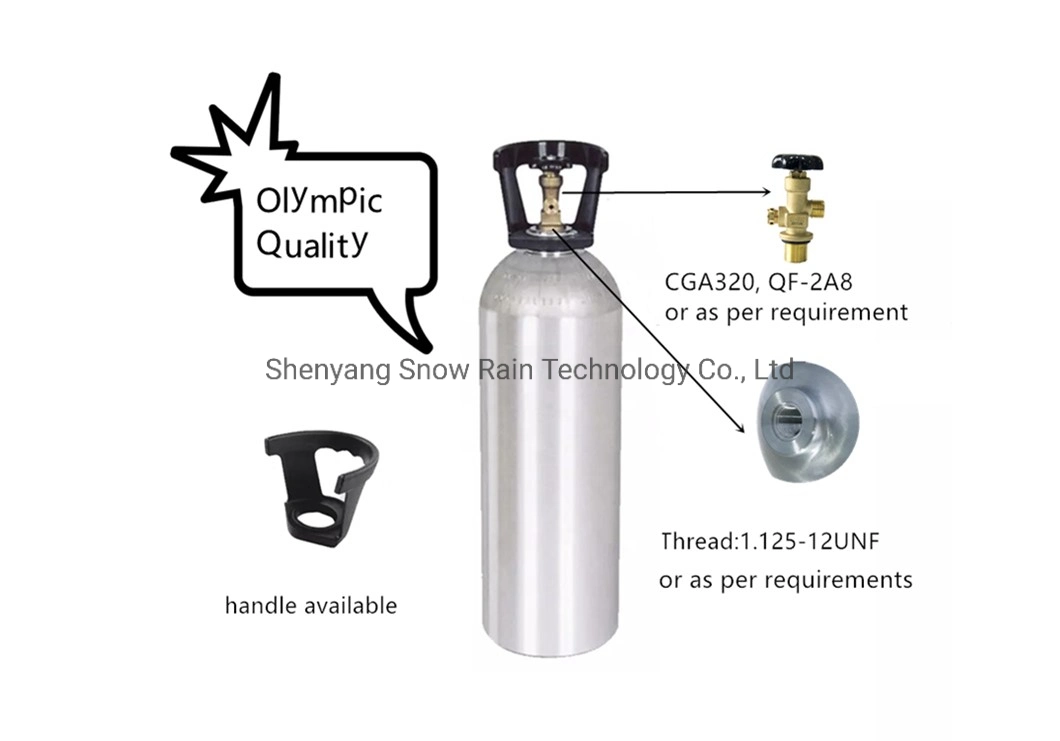 Manufacturer Direct Sale Promotion Popular High Pressure Seamless 0.35~50L Aluminum CO2 Gas Cylinder