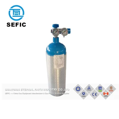 High Pressure Aluminum Medical Oxygen Gas Cylinder