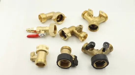Garden Hose Connector 3/4" Brass Pneumatic Ball Valve