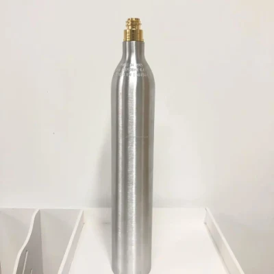 Portable TUV Tped Certified 0.6L 425g Aluminum CO2 Soda Cylinder for Beverage