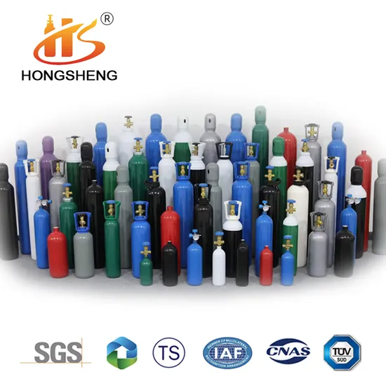 ISO 2L/4L/8L/10L/13.4L/15L/20L/40L/47L/68L/70L/80L Medical Oxygen Tanks Portable Oxygen Cylinder Mixed Gas Cylinder Argon Nitrogen Helium CO2 Cylinder 