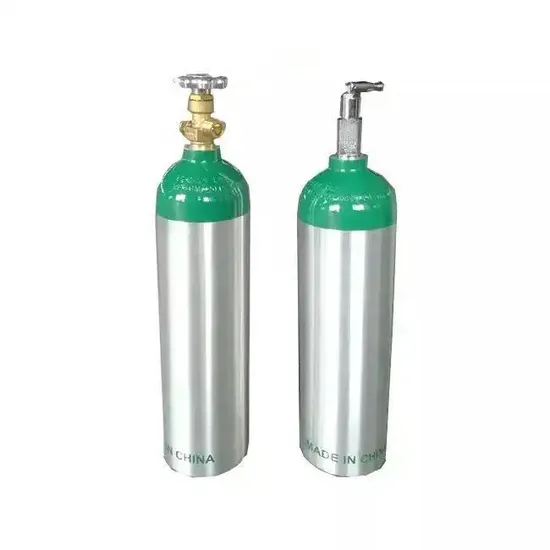 1L Mini Medical 6 Size Oxygen Aluminum Gas Cylinder with Oxygen Regulator/Flowmeter/Humidifier/Bag/ Nasal Cannula/Oxygen Mask 