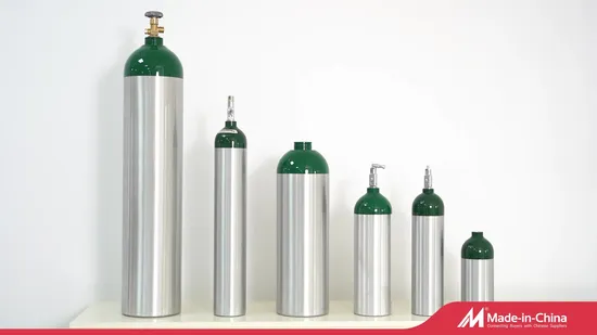 Aluminium Oxygen Cylinder Medical Oxygen Cylinder MD Me 4.55L Gas Cylinder for Ambulance Hopital Clinic 