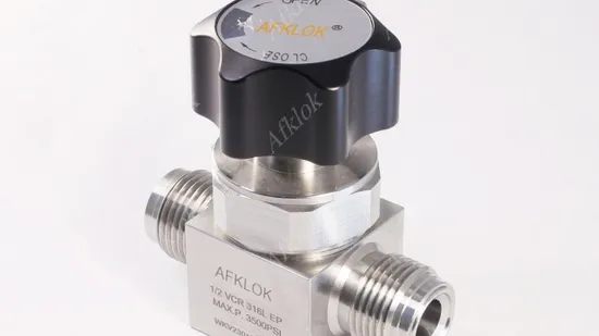 High Pressure Flow Control Afklok Nitrogen Oxygen 3500psi Semiconductor Diaphragm Valve ODM 