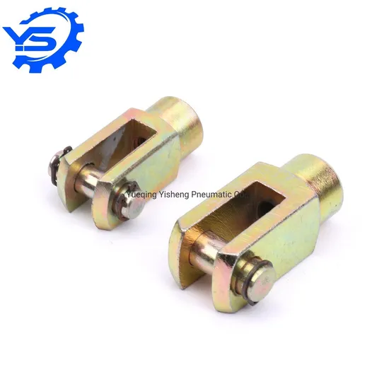 Y Model Stainless Steel Blue Zinc Clevis Fork Joint Clevis Rod Ends Pneumatic Cylinder Accessories 