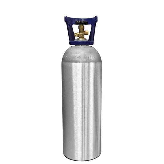 Excellent Quality DOT3al ISO7866 2.5lb 5lb 10lb 20lb Refillable Aluminum CO2 Gas Cylinder for Beverage Aquarium 