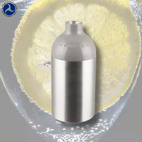 1.5lb 2.5lb 5lb 10lb 20lb DOT CO2 Gas Cylinder Aluminium Food Graded CO2 Tank Storage Tank High Pressure Tank Cylinder CO2 Refill for Beverage Gas Tank for Soda 